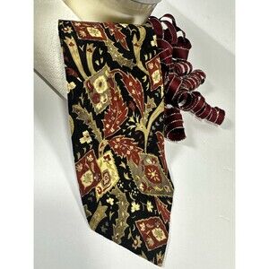 Vintage 1155 Collection Silk Tie for Mickey Freeman Ornate Floral Paisley